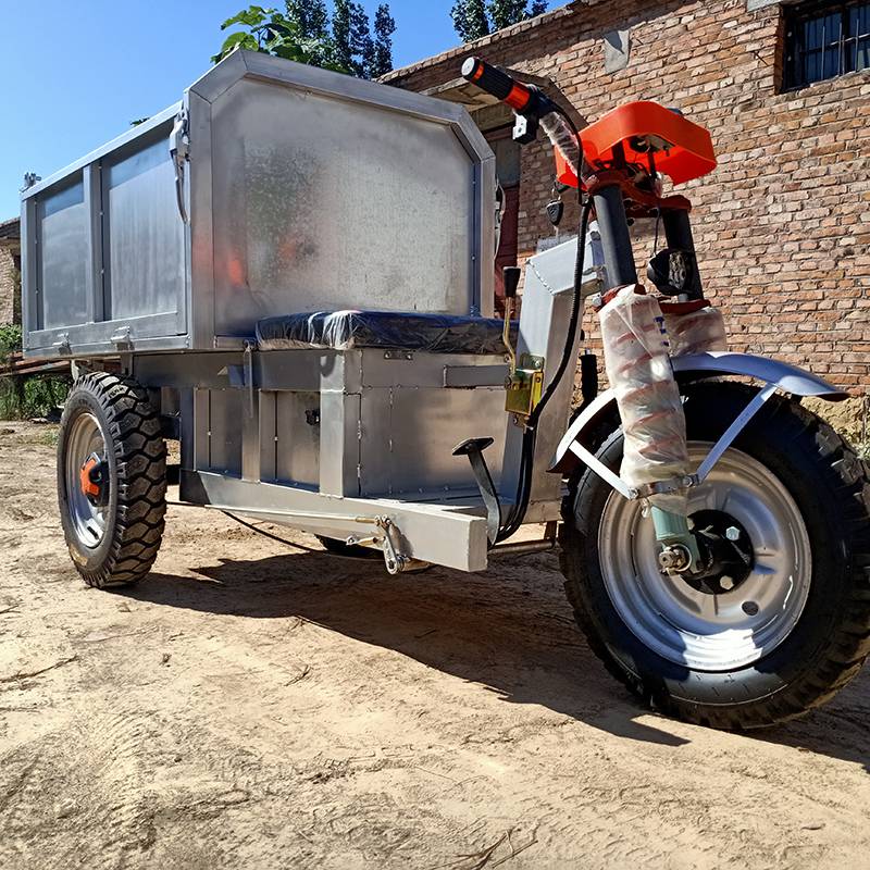 电动拉货三轮车厂家工程运输三轮车久恒工地拉沙电动翻斗车