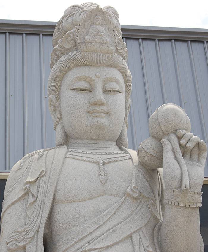 2米高石雕观音工艺品厂家庇佑地方