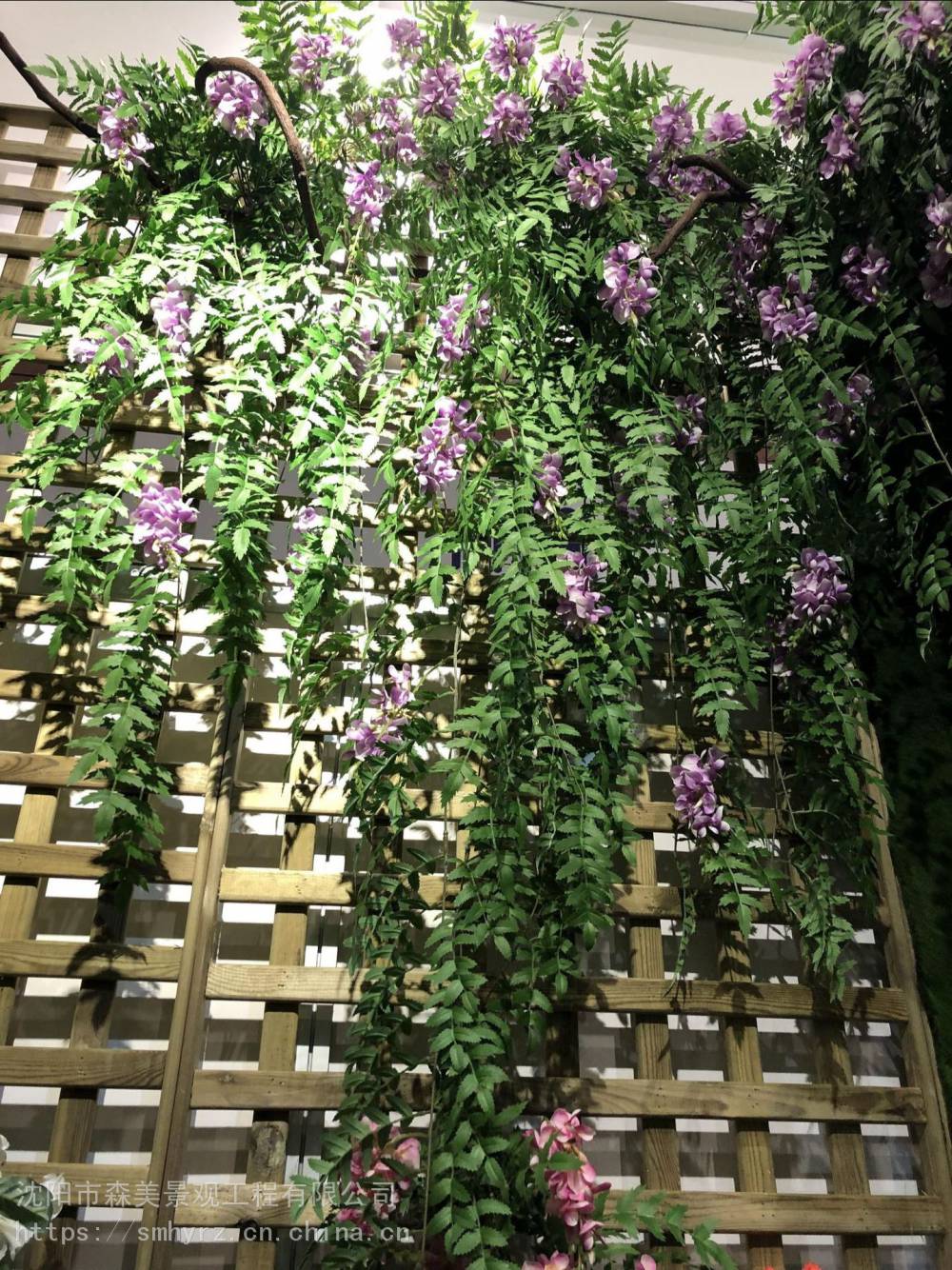商业布景假紫藤花照片仿真紫藤花森美花材批发
