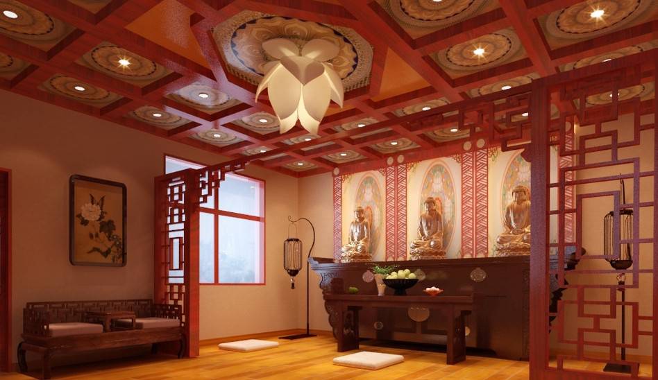 仿古铝合金五踩斗拱定制00:10寺庙吊顶 佛堂彩绘艺术浮雕吊顶天花00