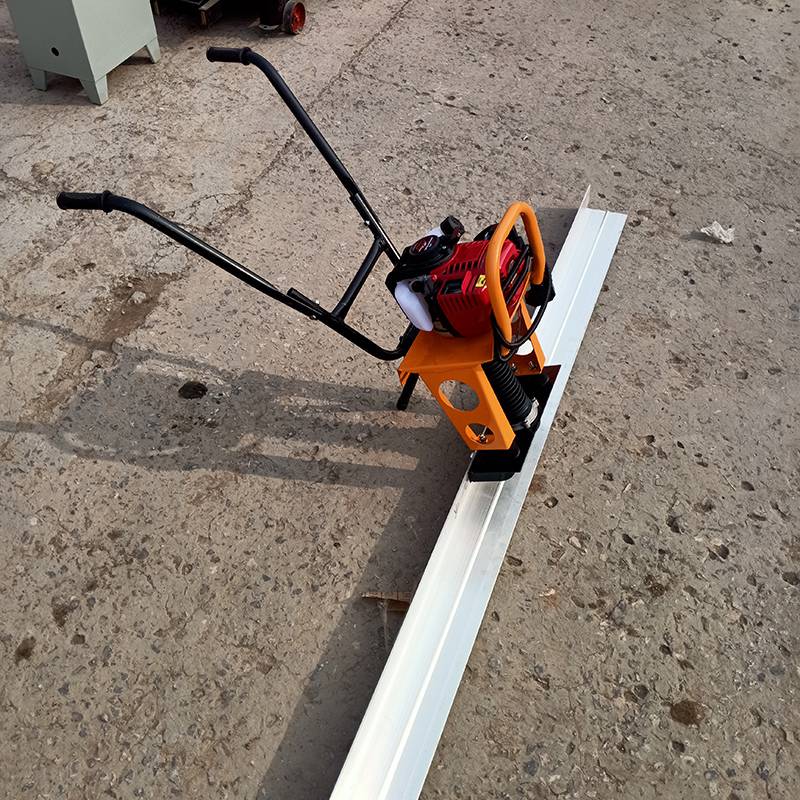 手扶式混凝土震平尺久恒汽油式收浆抹平尺水泥路面刮平尺