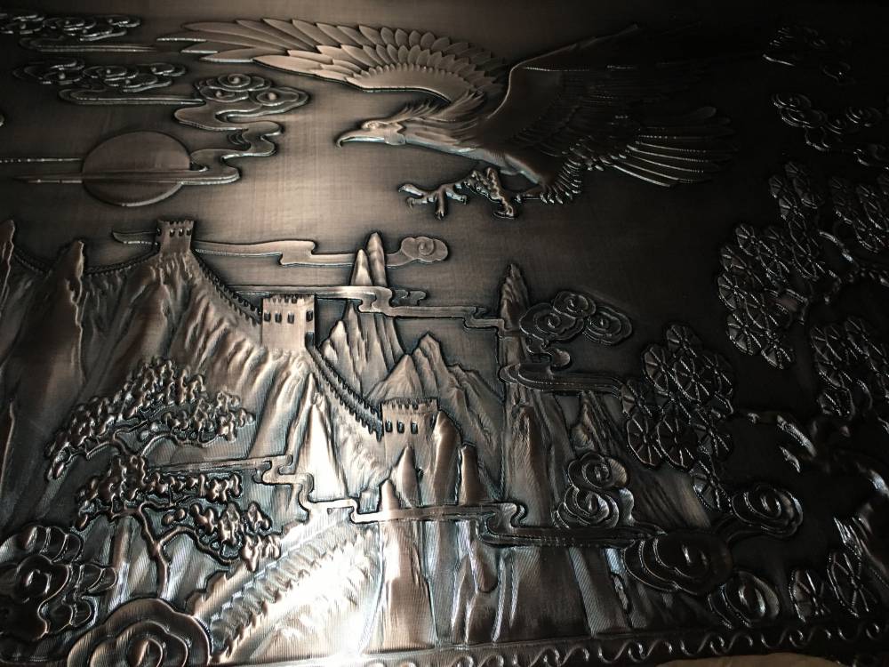 滨州定制屏风隔断图片别墅铜楼梯雕花护栏楼梯铜板精雕扶手铜栏杆来图设计