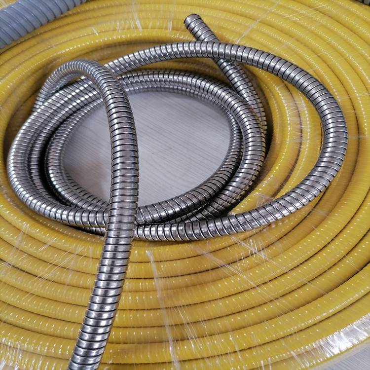 ss304不锈钢金属软管20电缆双扣保护软管裁17米根带卡环