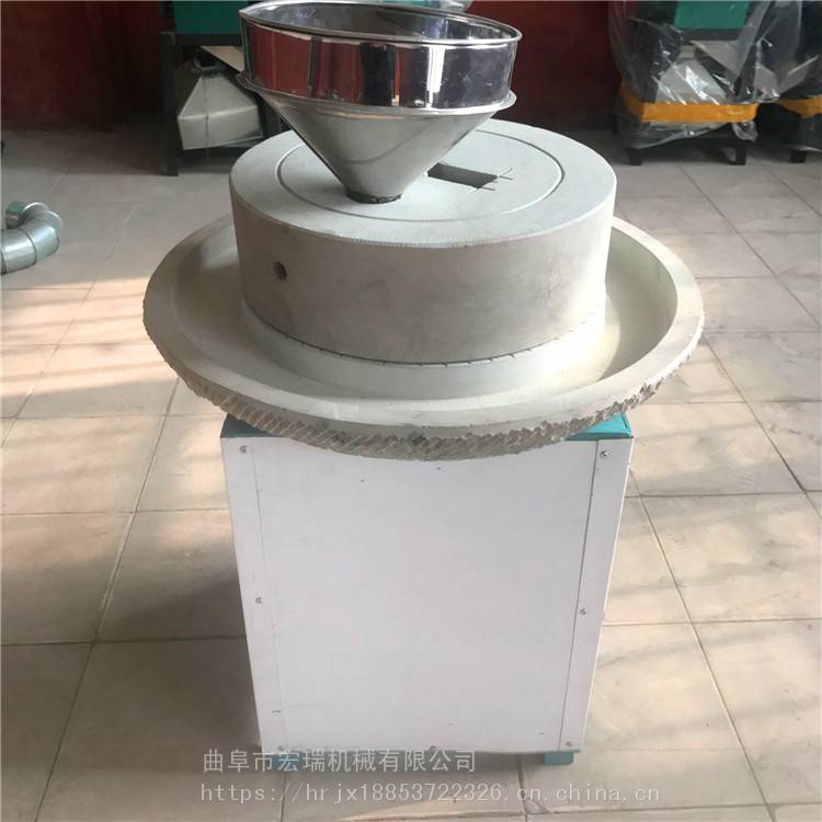 双鸭山商用石磨香油机 石磨加工 原汁原味香油电动石磨 芝麻酱石磨