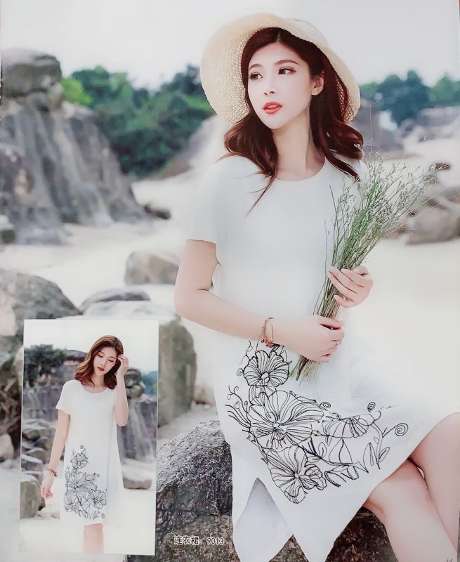 谷可2019春夏装尾货连衣裙批发广州休闲时尚女装品牌折扣库存货源广州