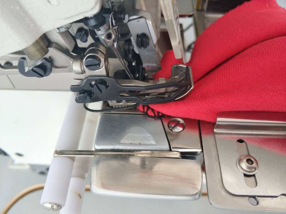 奥玲rnex64d学生t血衫全自动上领女士圆领领子服装厂衬衫上领锁边机