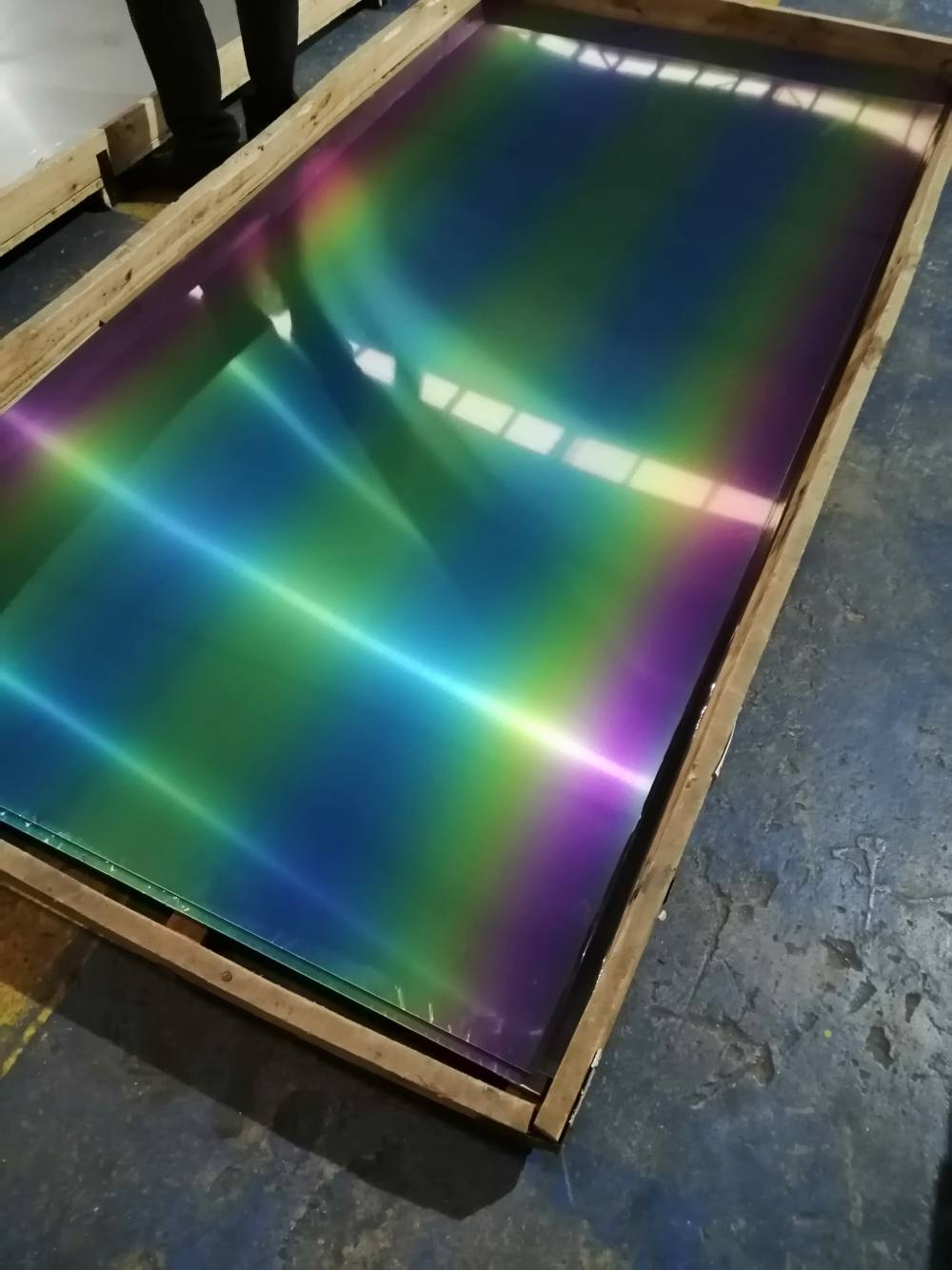 拉丝镜面双色不锈钢板渐变不锈钢板幻彩不锈钢板定制