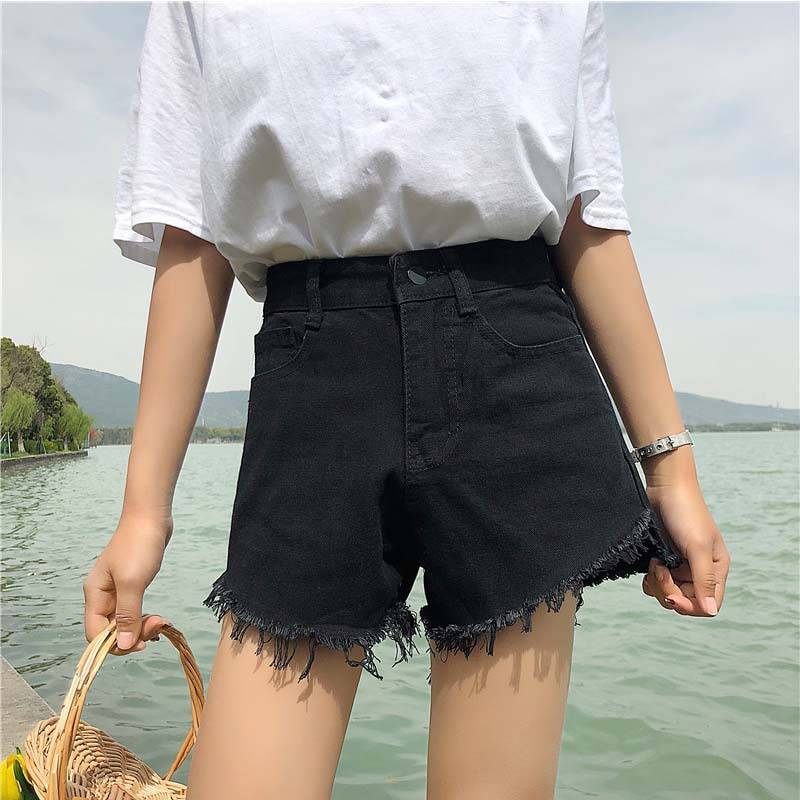 增城便宜女牛仔短裤次去义乌小量进货女式摆摊热卖T恤夏装