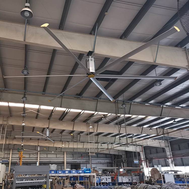 浙江台州节能工业大风扇通风降温物流仓库大吊扇贴心服务庞景实业