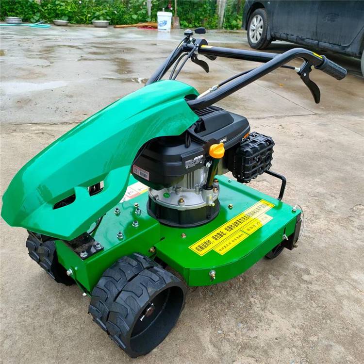 荒地灌木丛碎草机灵活转向果园割草机宏泰大马力自走式粉碎机