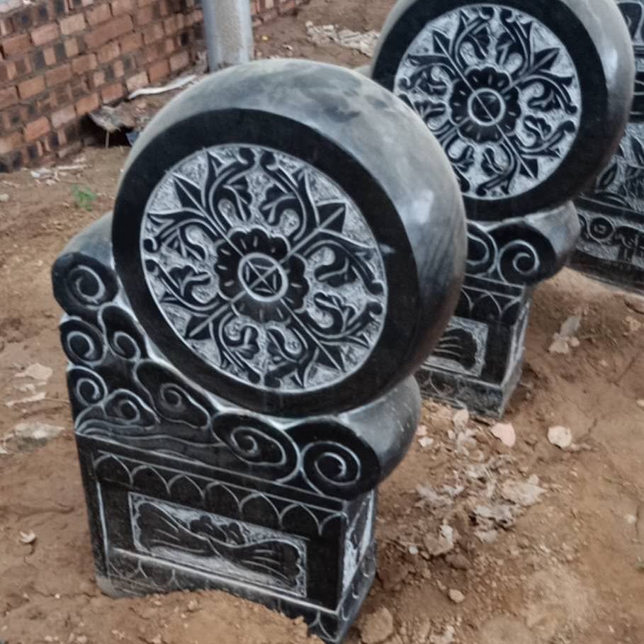 石头抱鼓淞山福字抱鼓抱鼓四合院古建院门口各种石雕古建配件