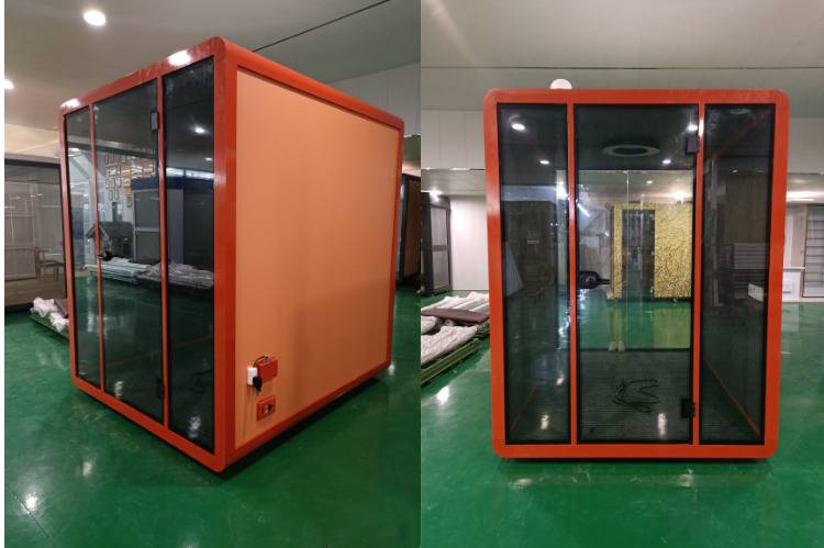 电话亭隔音房可拆卸移动家用录音直播间玻璃隔音室静音舱