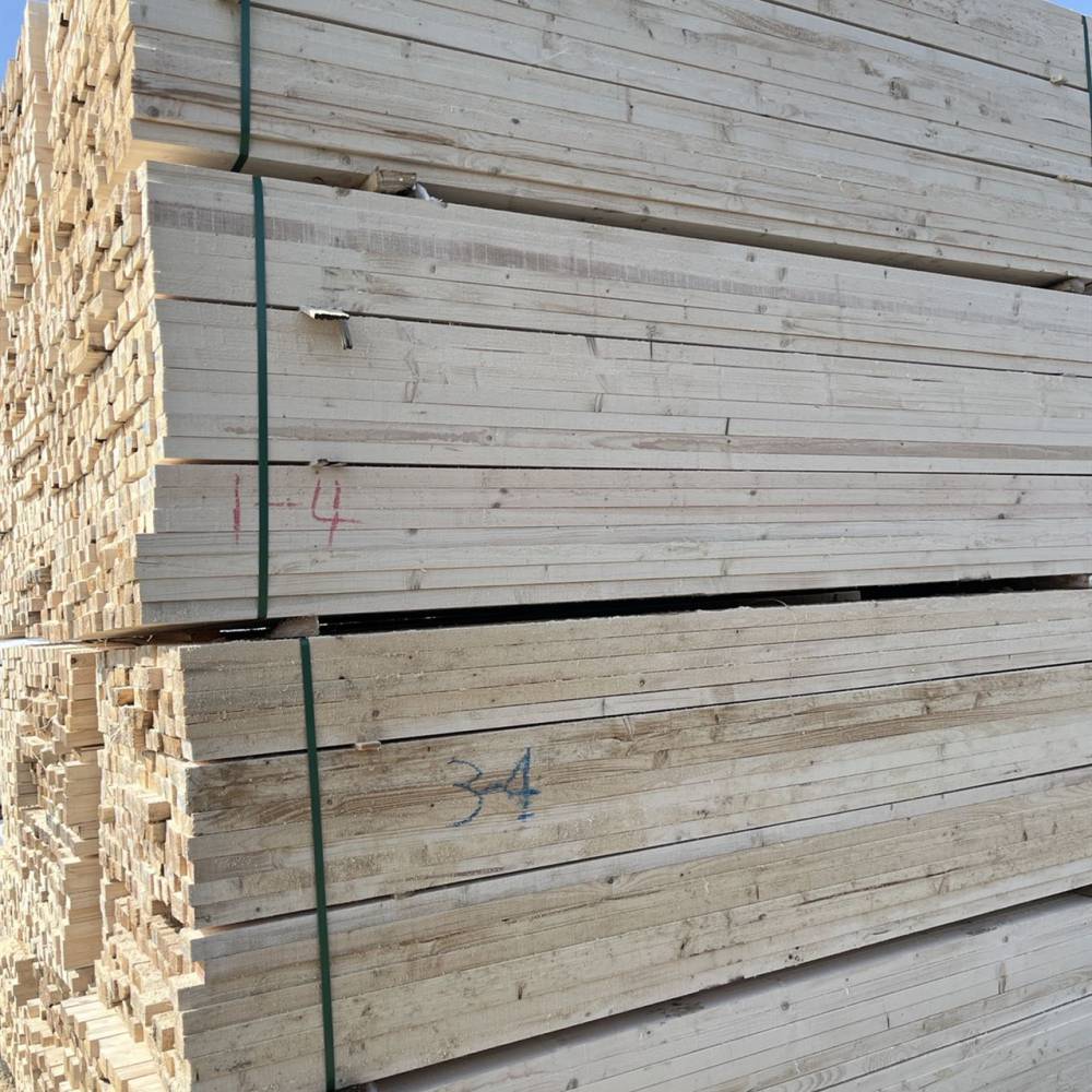 脚手架木板工程落松木架板天津武清3米辐射松工地方木条子图片