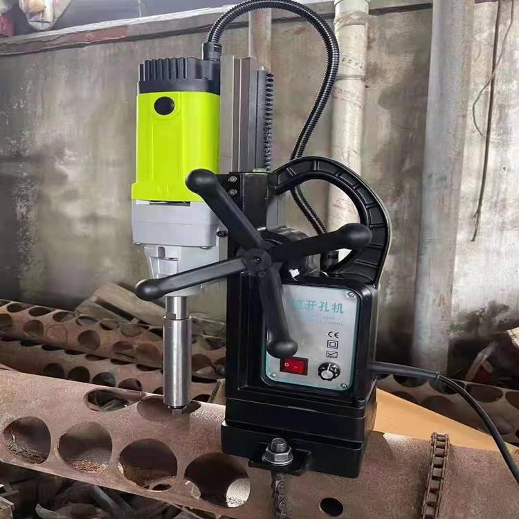 路平机械165型管道开孔机调速对穿钻孔机219管机四开孔