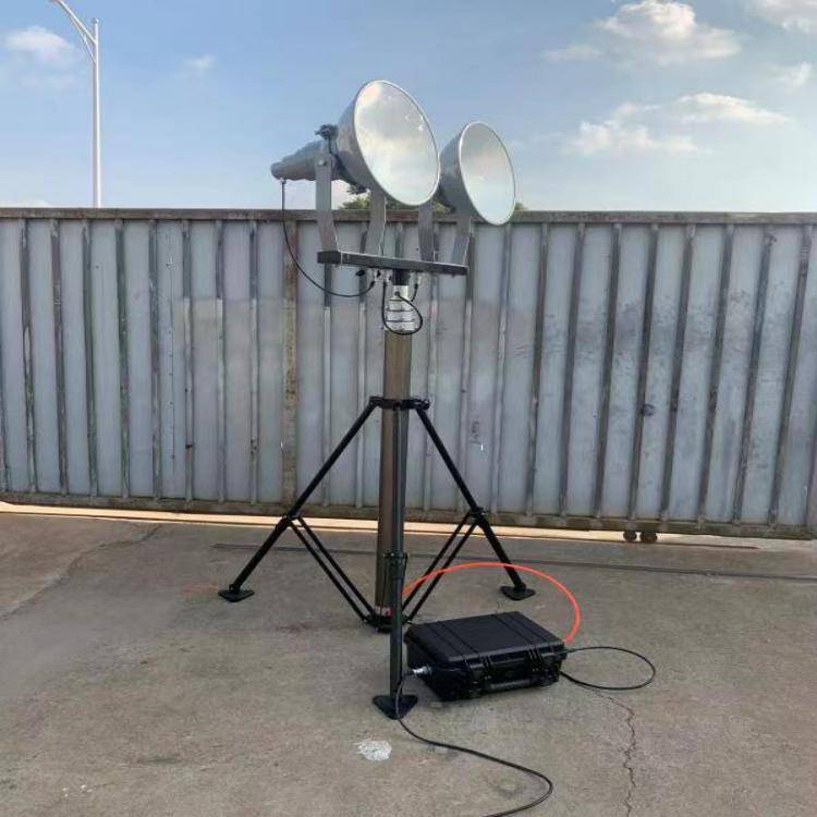 自动升降照明灯50米遥控距离多级伸缩式灯杆12米高度