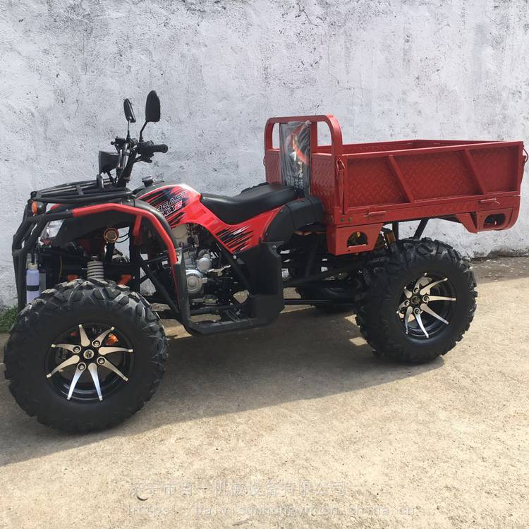 宗申250cc四驱沙滩车厂家四驱带斗液压自卸运输车农用车