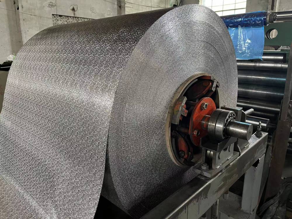 压花铝箔,保温铝卷,压花铝卷,地暖模块***铝皮