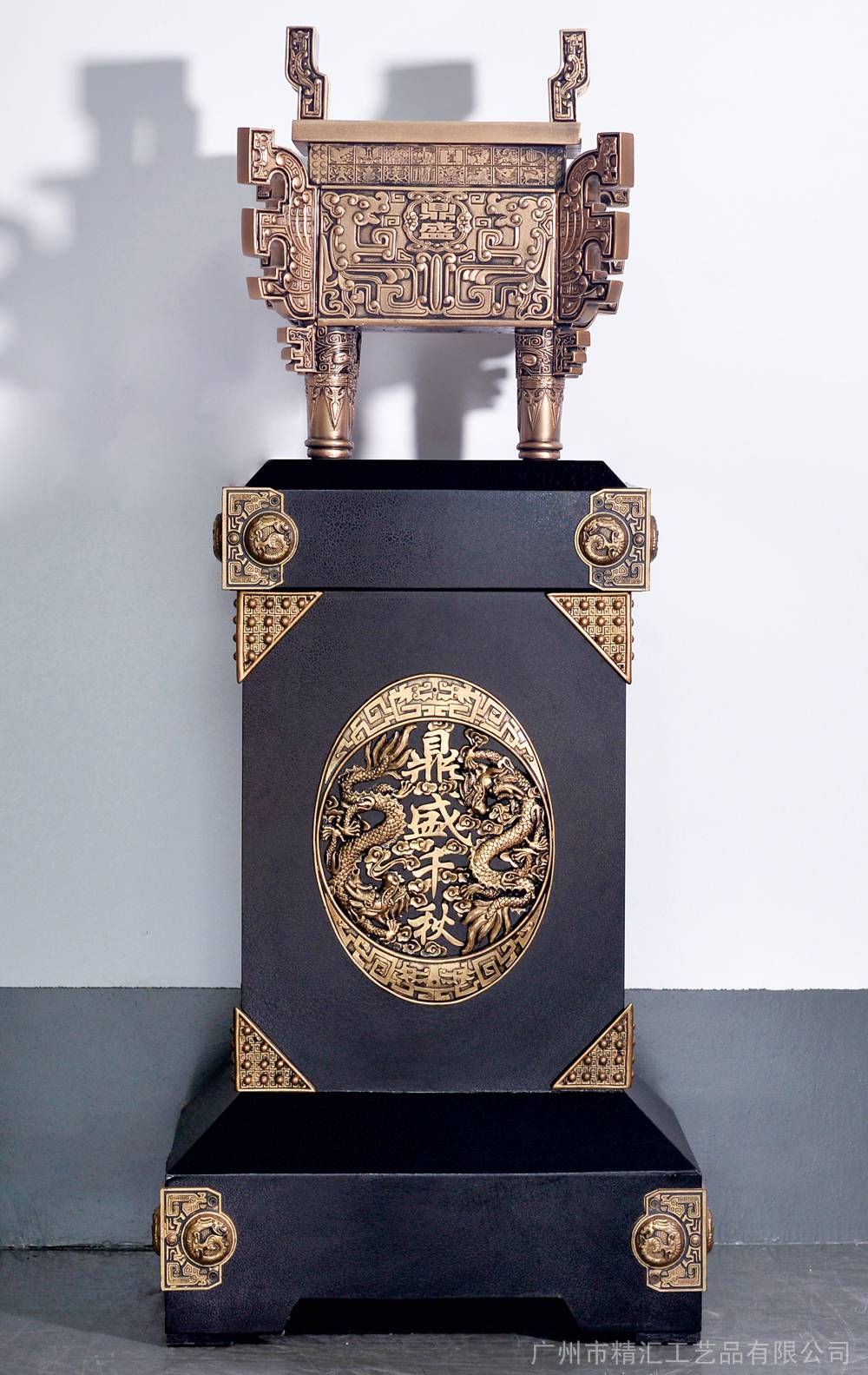 大号落地摆件鼎诚信金鼎大号摆件马到成功广州深圳公司开业乔迁送什么