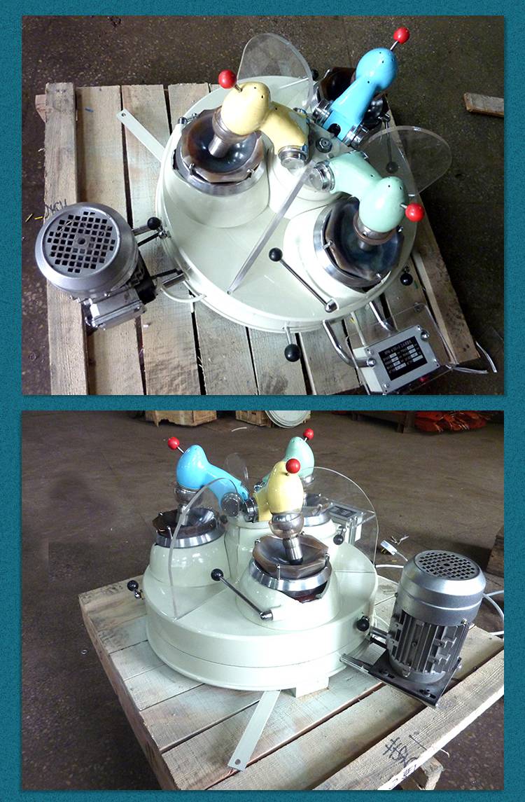 三头研磨机维克多xpm1203三头研磨机转轴式玛瑙研磨棒