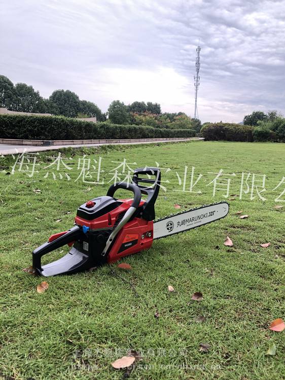 日本丸崎wq580割树机汽油锯油锯20寸园林伐木锯