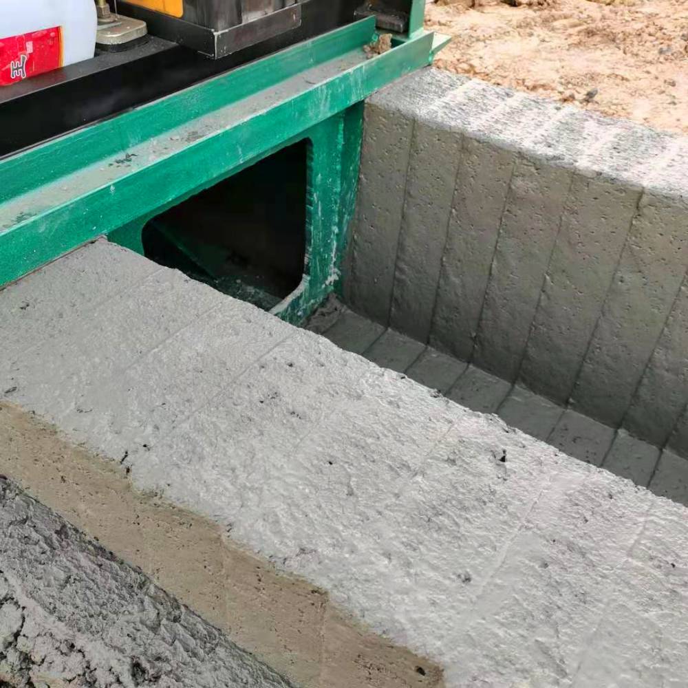 u型水渠衬砌机一体机矩形排水沟预制成形机进口u型边沟成形机