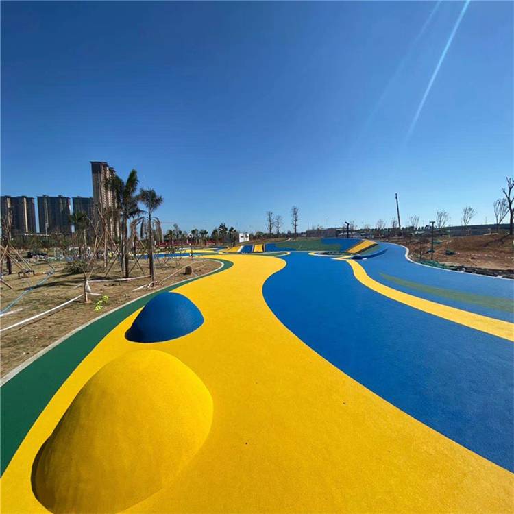 塑胶跑道多孔轻质透水混凝土彩色耐冲压抗腐蚀透水混凝土增强剂