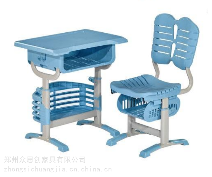 郑州管城学校专用学习桌子椅子钢木学生课桌众思创家具