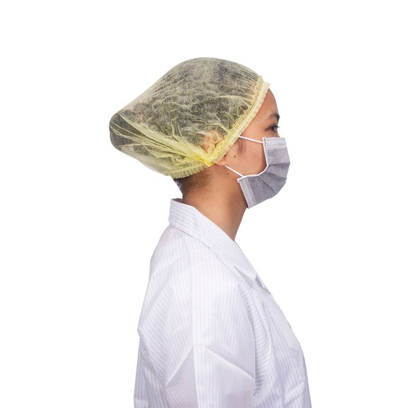 一次性发帽防尘一次性头套蓝色白色无纺布帽子