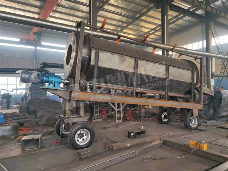 厂家供应耐火砖无轴滚筒筛煤粉滚筒筛砖厂环保筛粉机