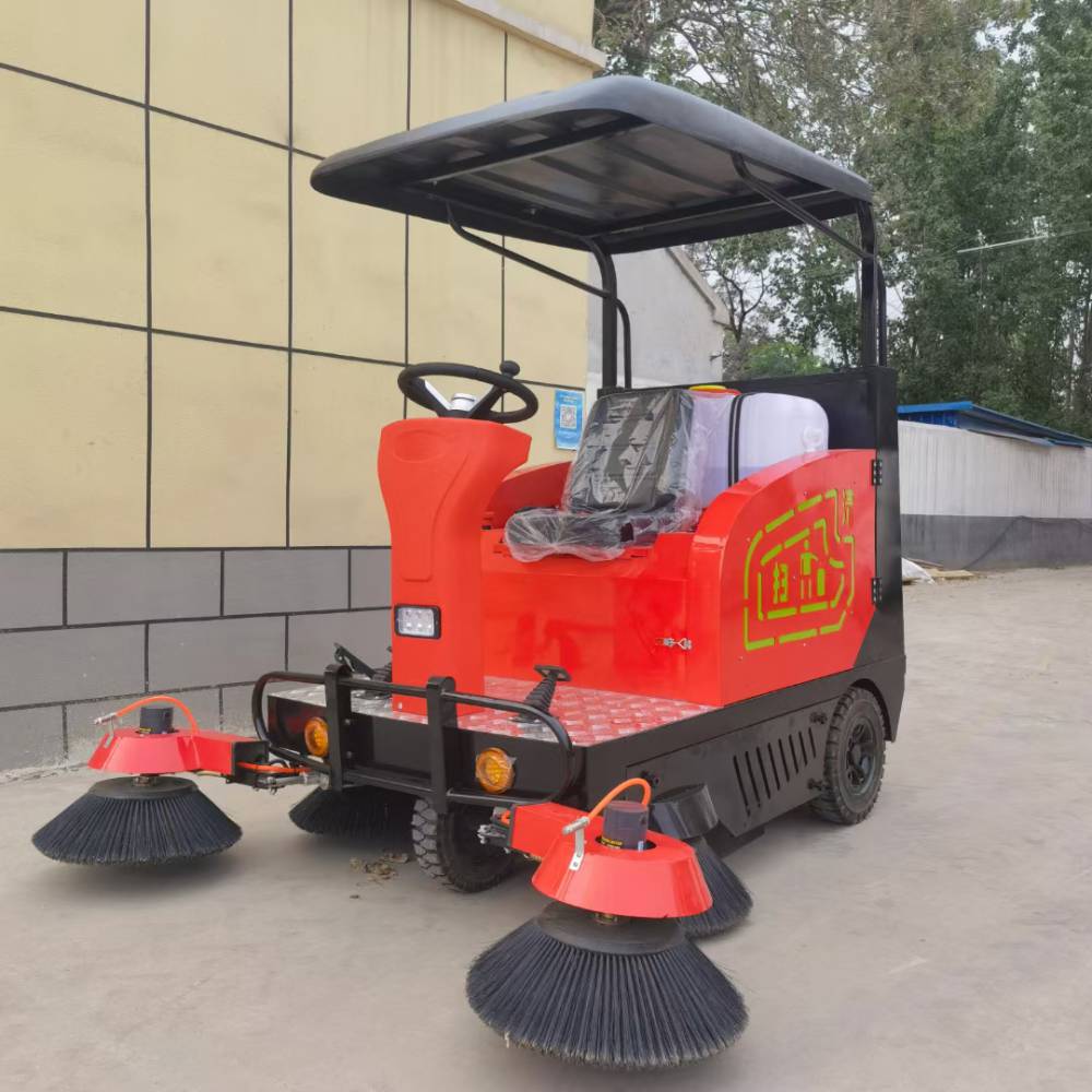 保定望都小区物业广场电动扫地车物业小区落叶清扫车使用方便