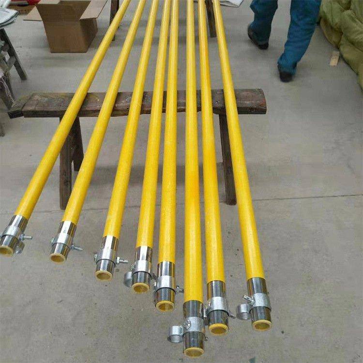 带电作业用高压线路绝缘跨越杆高空作业绝缘杆供电站桥梁跨越锁杆