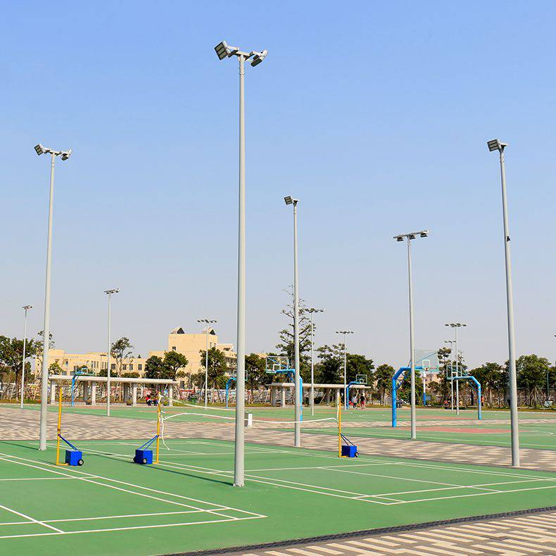 柳州融水灯光球场照明6米双头户外防水led高杆灯可开发票
