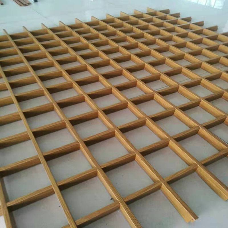 定制生产吊顶铝格栅 喷涂烤漆铝格栅吊顶厂家