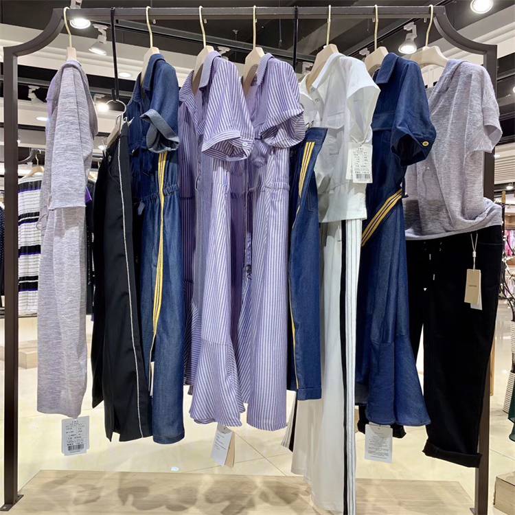 五爱市场服装城三弗国际20夏effusive女装品牌折扣女装直播实体货源