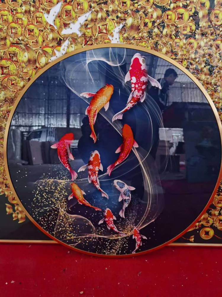 水晶画上光背景墙上光移门高光设备