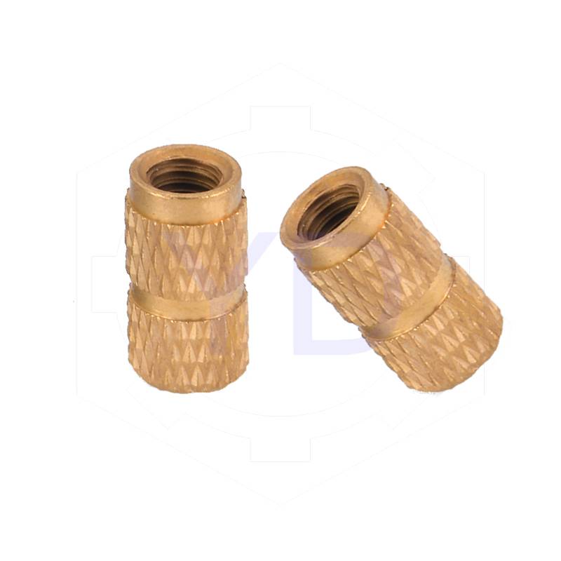铜镶件铜嵌件注塑铜螺母滚花螺母盲孔预埋螺母m2m25m3m4m5m6铜螺母