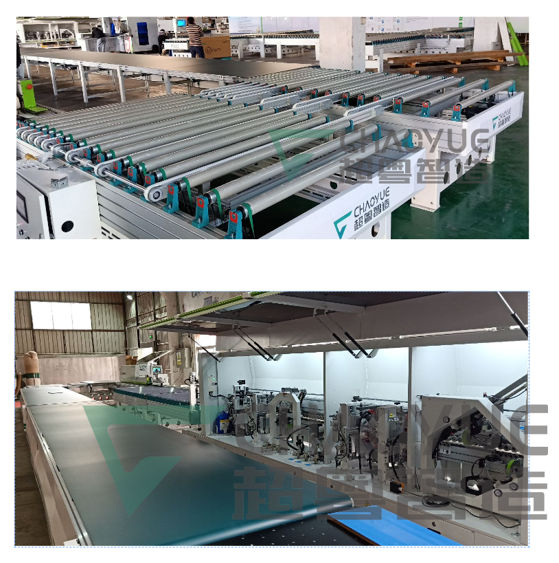 超粤智造cyl封边机连线输送单机回转线