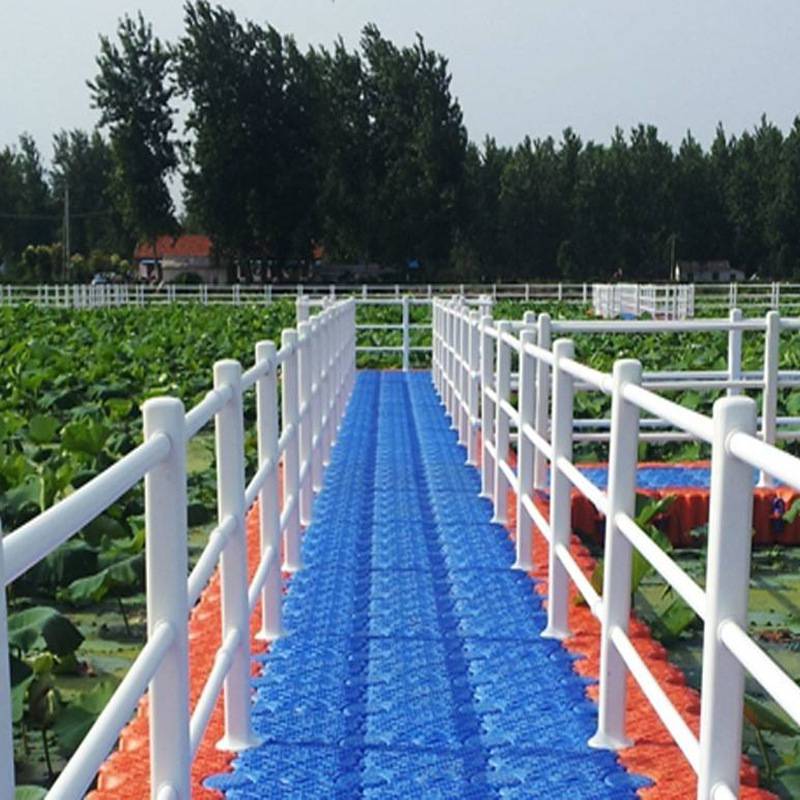 宁波环海水上浮桥栈道公园湿地海边浮箱浮桥景观浮桥走廊木结构承载