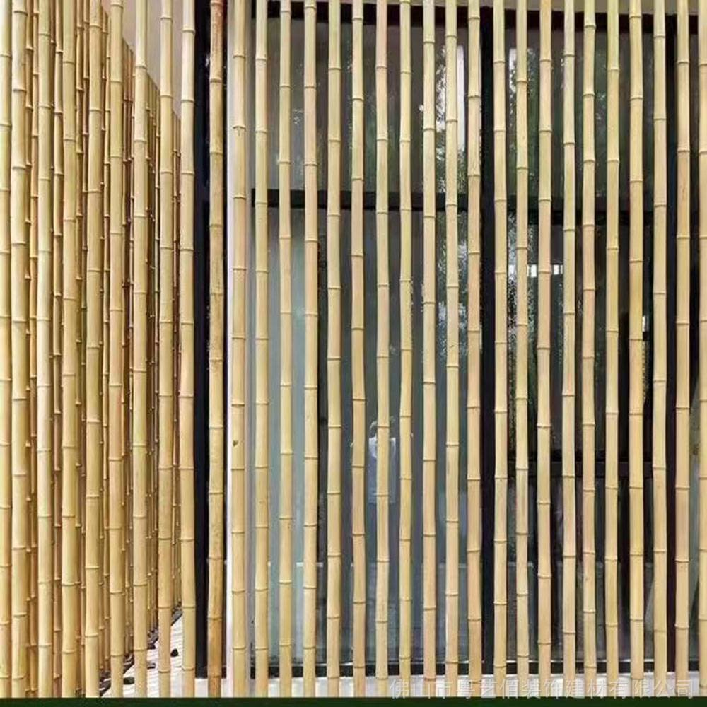 50圆管铝合金竹子仿竹子竹节铝管格栅定制铝合金竹子图片