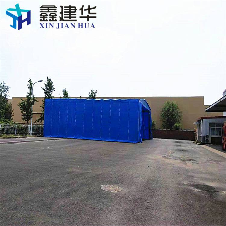 天津东丽大型活动式仓储雨篷 大型仓库防雨棚天津厂家