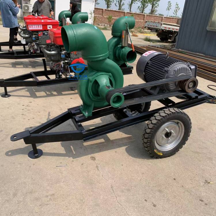 拖拉机带抽水泵6寸河南抗旱大流量水泵8寸口径清淤抽水机