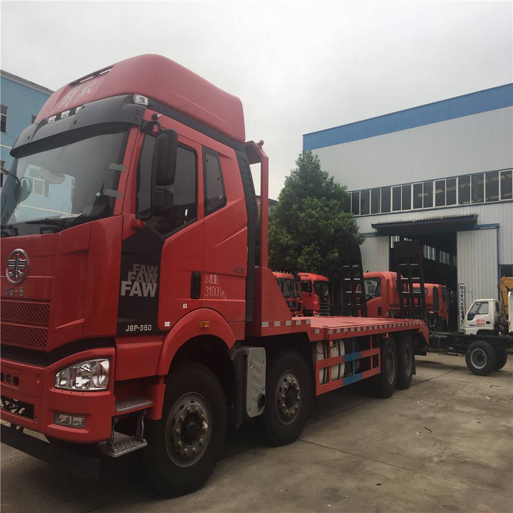 前四后八平板拖车前四后八挖机板车多少钱