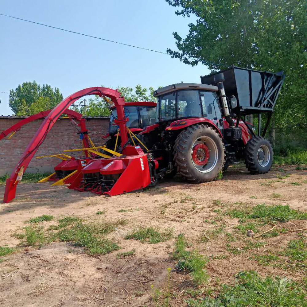 自走圆盘式青储机全株玉米秸秆收割机背负式拖拉机转盘割台鸿磊机械