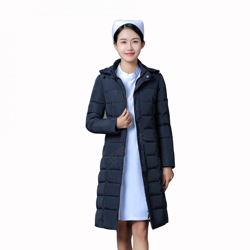 医护棉服护士袄医生护士棉衣羽绒服长款冬季装款外套棉袄活里活面