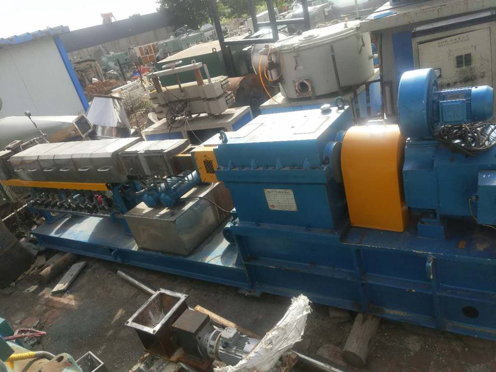 工厂转型赔本出售长期回收二手南京城盟75b平行双螺杆造粒机二手挤出