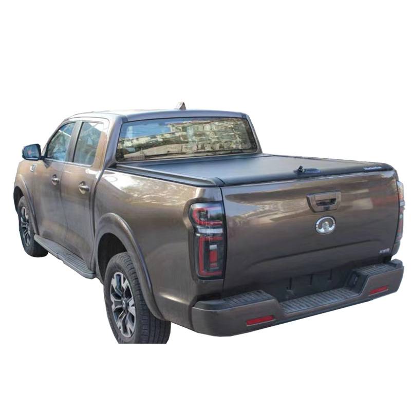 供应长城炮皮卡车改装件卷帘平盖推拉货箱盖伸缩后盖尾厢盖后雨棚防