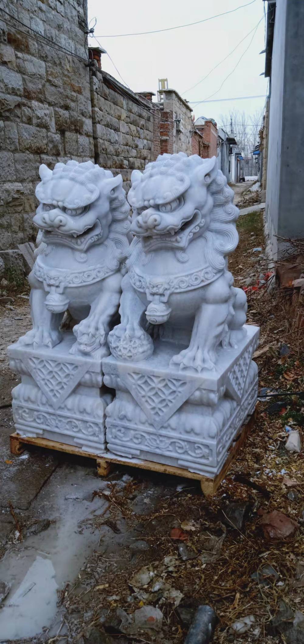 【雄狮卧狮子港币狮石狮子雕刻加工厂家形态各异形象