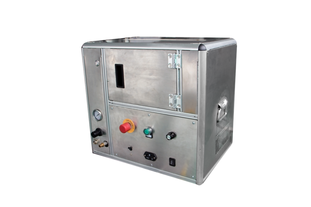 工业清洗干冰清洗去毛刺机|去披锋机|去毛边机 胜明自动干冰去毛刺