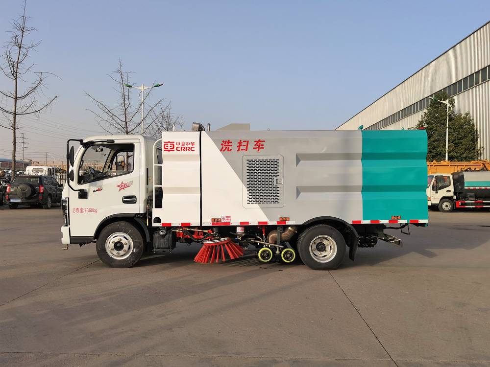小型洗扫车价格马路清扫保洁车东风3方水2方尘路面高压清洗扫路车