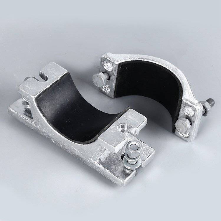 固定夹螺栓型单相抱箍夹子铝合金固定线夹高压电缆固定夹